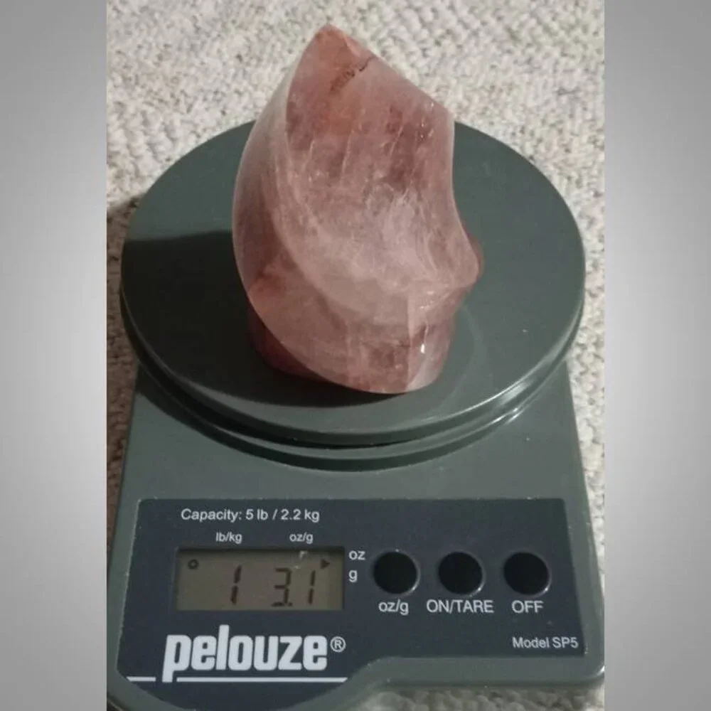 hematoid / fire quartz flame stone crystal ANXIETY balance GROUNDING 03